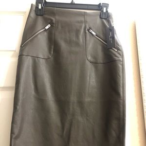 Romeo + Juliet Vegan Leather Pencil Skirt New